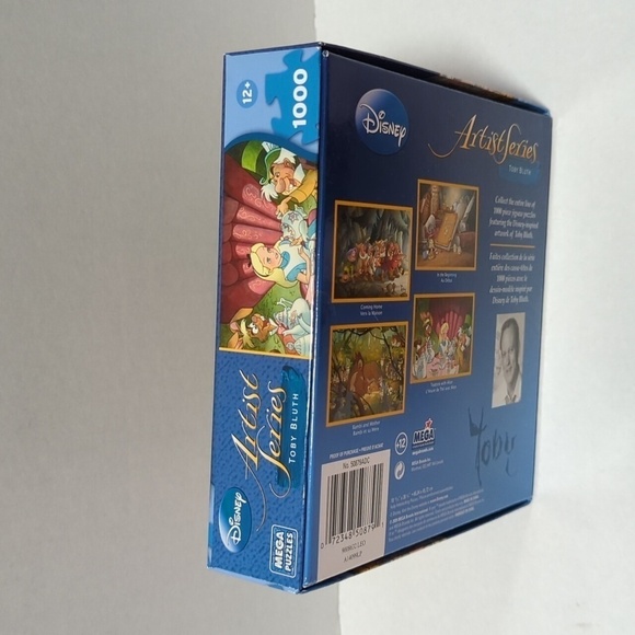 Mega Puzzles Disney Artist Series Toby Bluth Tea Time with Alice 1000 Pc RARE!! - Picture 7 of 7